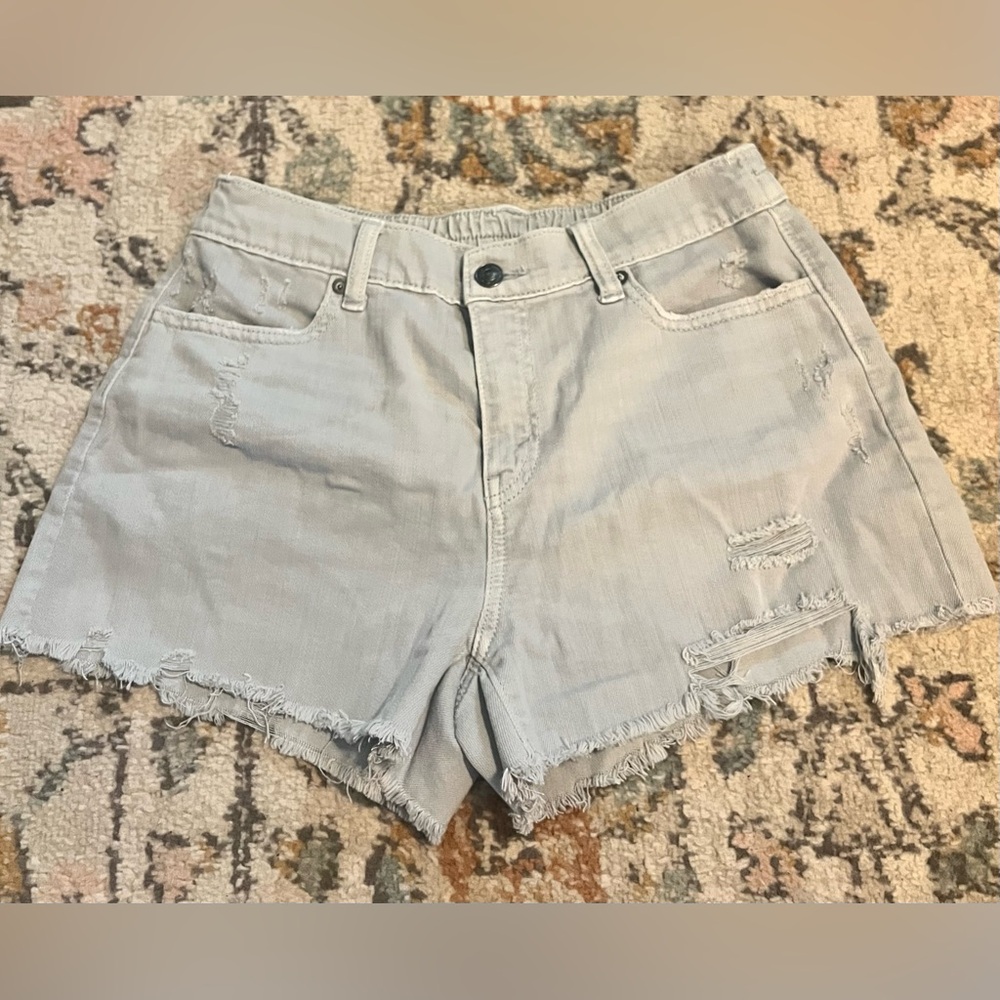 Aerie Daydream denim shorts Sz Small NWOT gray